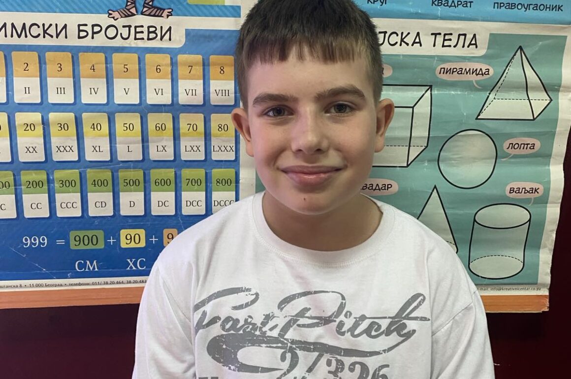 Победа на Окружном такмичењу из математике